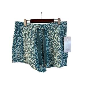 Athleta Balance 4 Inch Elastic Drawstring Breathable Soft Blue NWT Shorts M